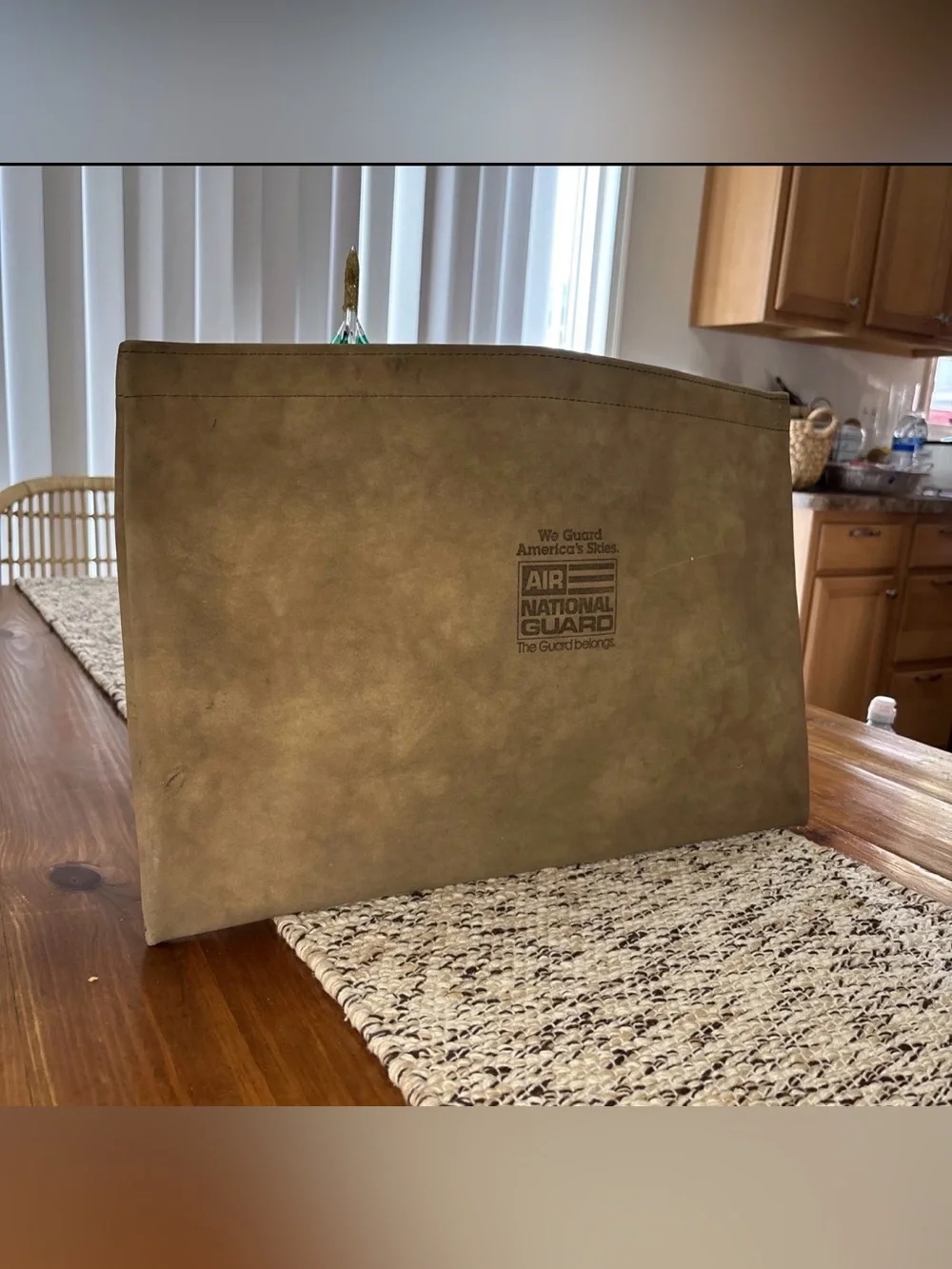 Vintage Air National Guard Leather Portfolio “We Guard America’s Skies” Folder